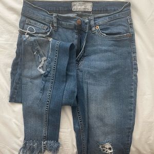 Free people fringe jeans